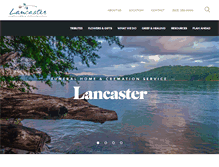 Tablet Screenshot of lancasterfuneralhome.com